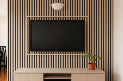 Caja 10  Wall Panel PVC Bamboo Fondo Negro revo surfaces