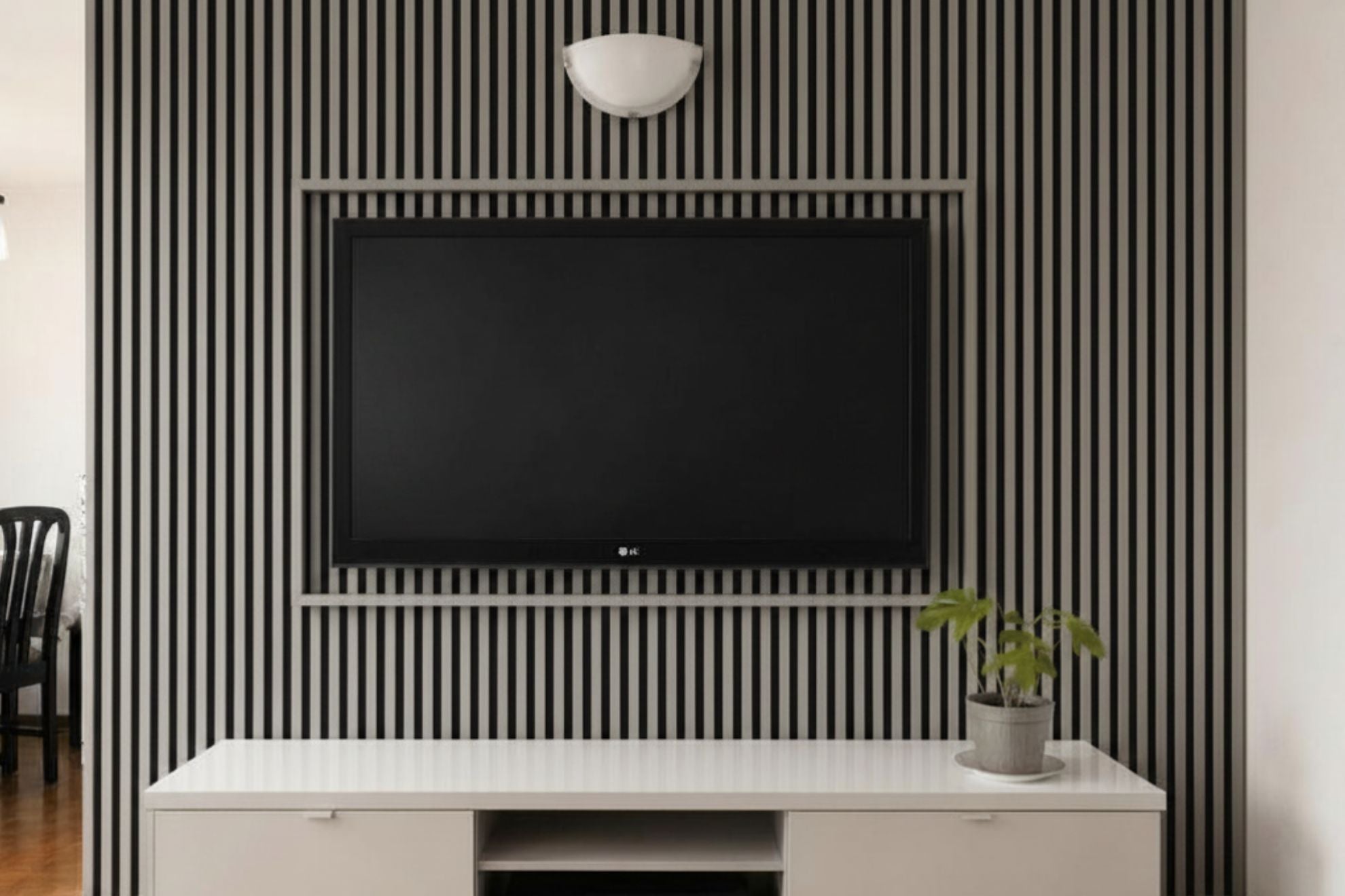 Caja 14 Wall Panel WPC Gris Madera Fondo Negro revo surfaces