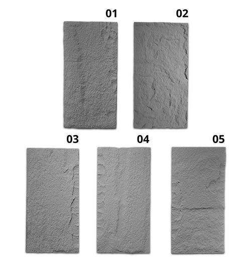 revo surfaces Caja 10 u Piedra PU gris claro muestras