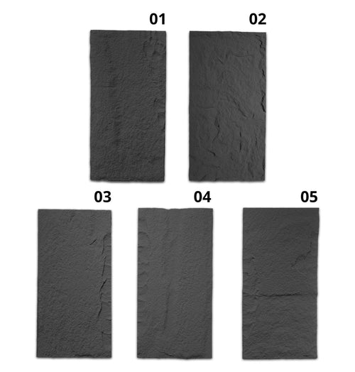 revo surfaces Caja 10 u Piedra PU gris oscuro muestras