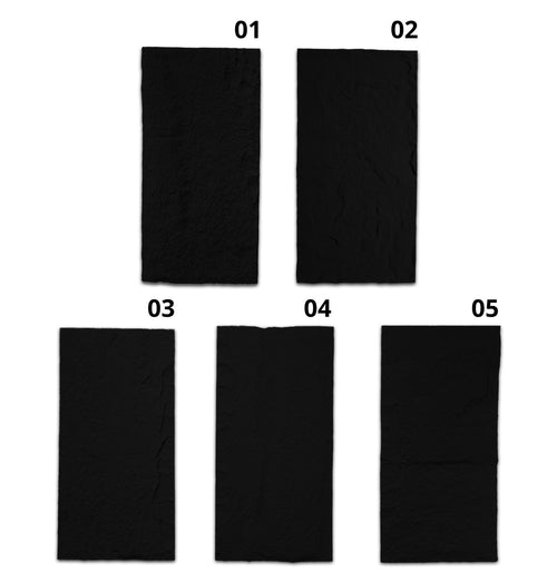 revo surfaces Caja 10 u Piedra PU negro muestras