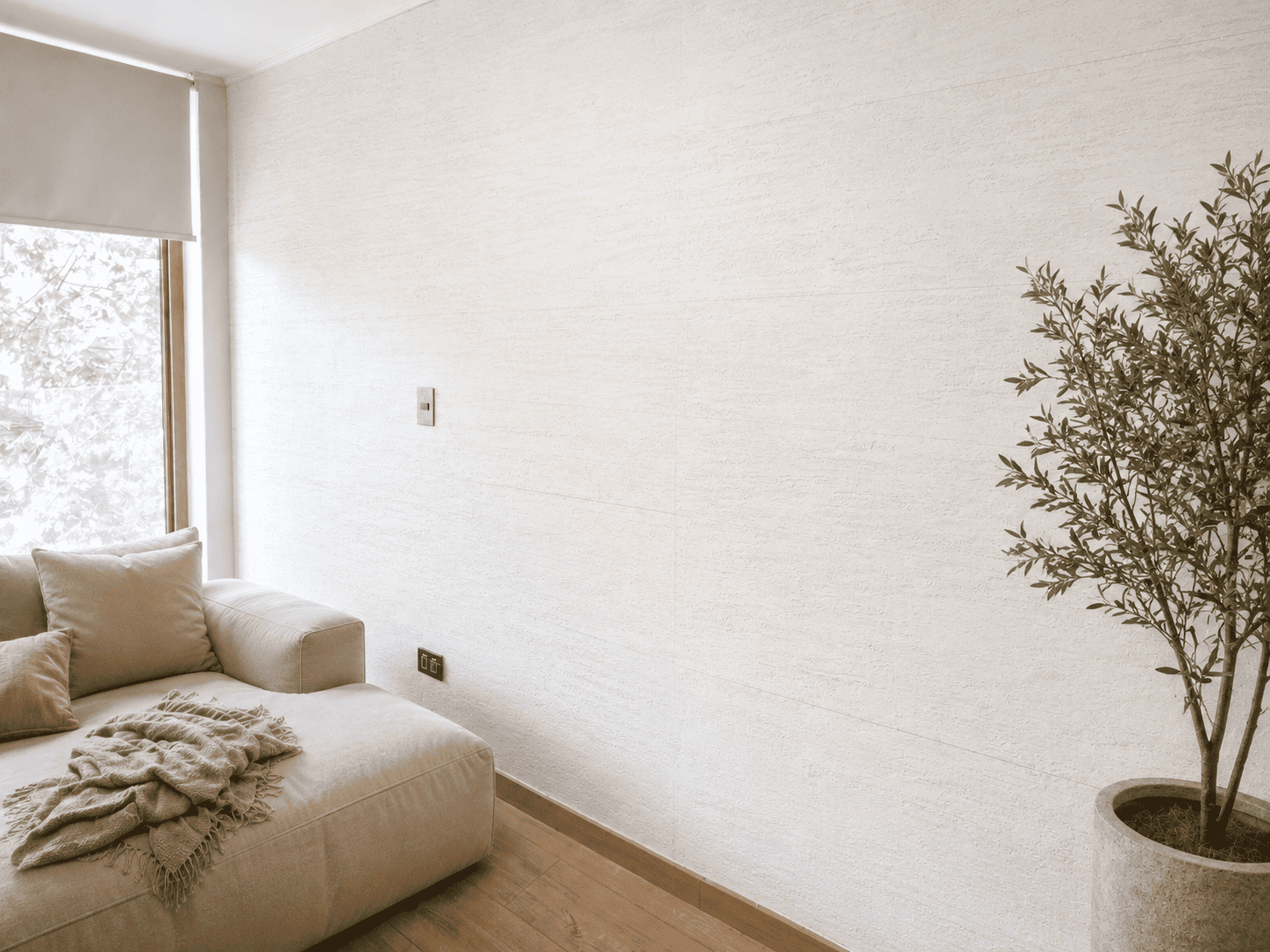 Piedra Flex Cemento White Revo Surfaces habitación