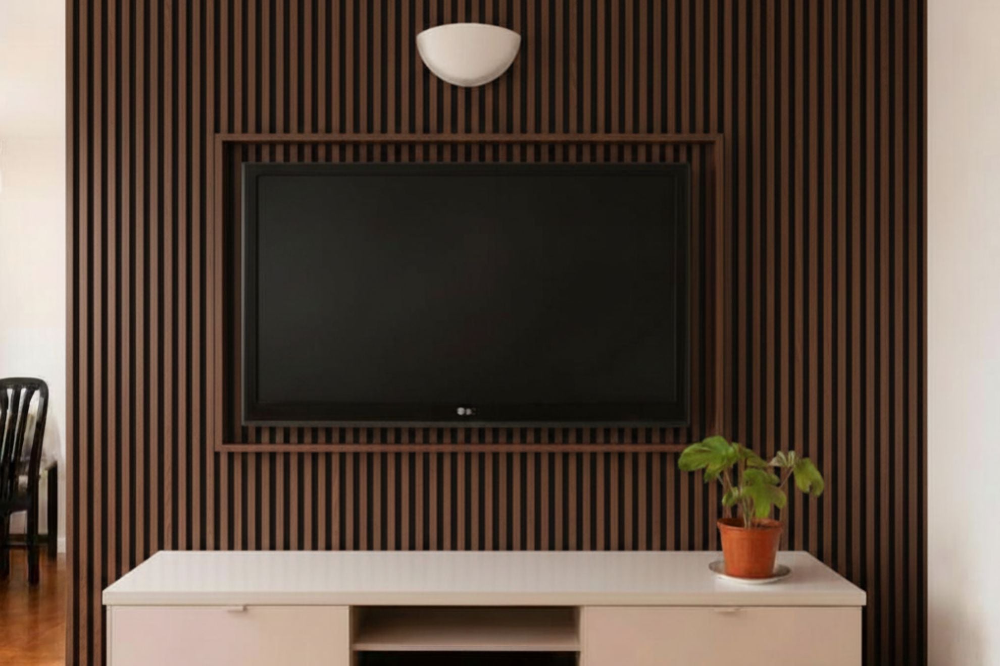 caja 14 wall panel wpc nogal fondo negro revo surfaces