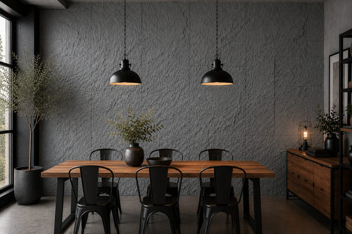 revo surfaces Caja 10 u Piedra PU gris oscuro comedor