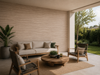 revo surfaces Caja 20 u. Piedra Flex Terra en terraza exterior