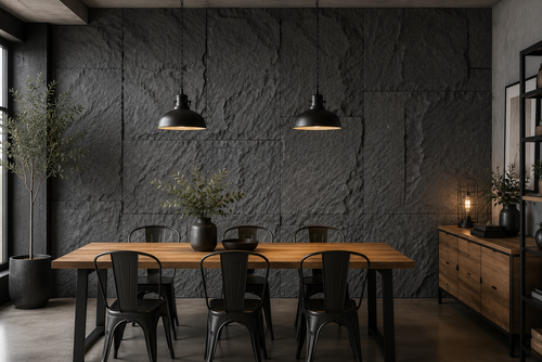 revo surfaces Caja 10 u Piedra PU gris oscuro comedor