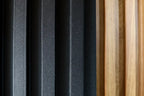 revo surfaces wall panel pvc interior black close up